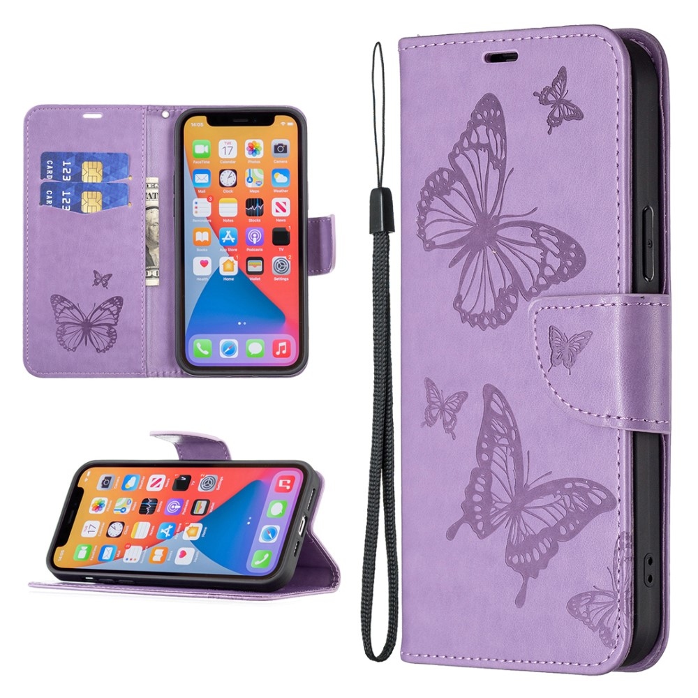 Butterfly knížkové pouzdro na Xiaomi Redmi Note 13 - světlefialové