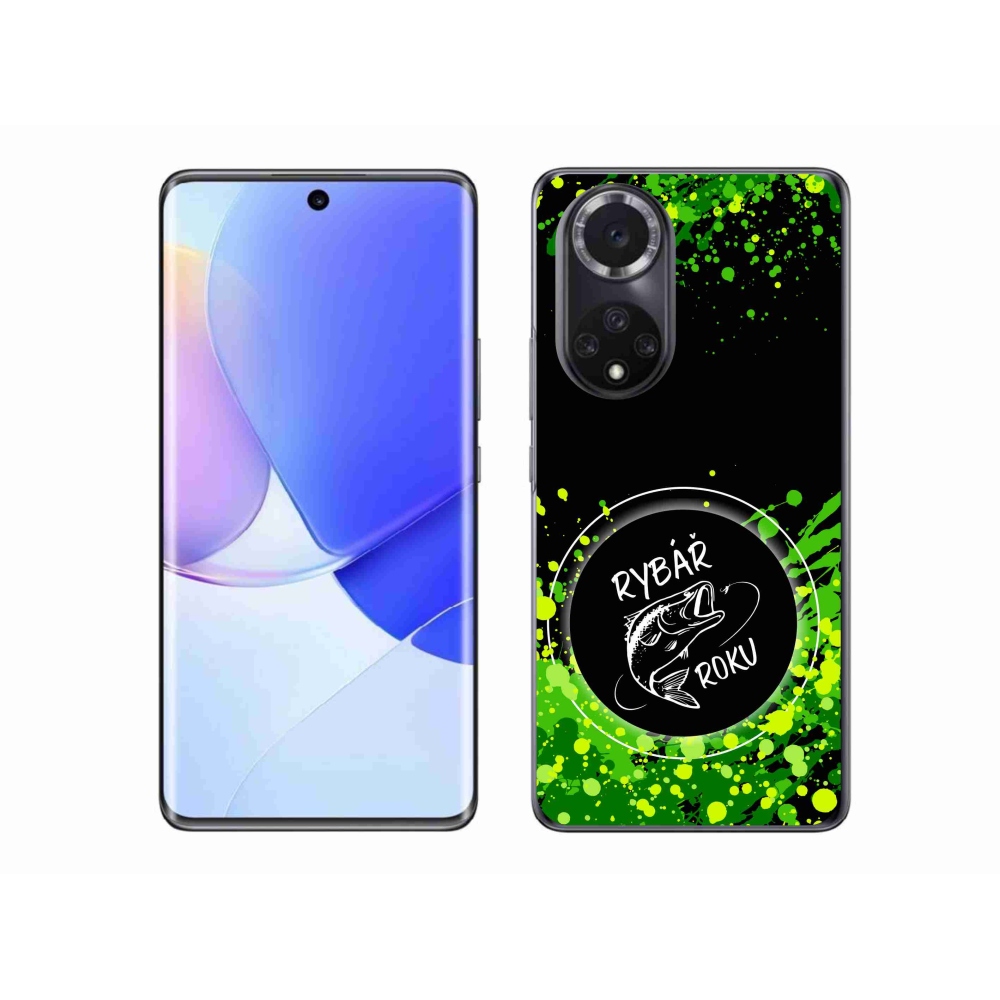 Gelový kryt mmCase na Huawei Nova 9 - rybář roku černé pozadí