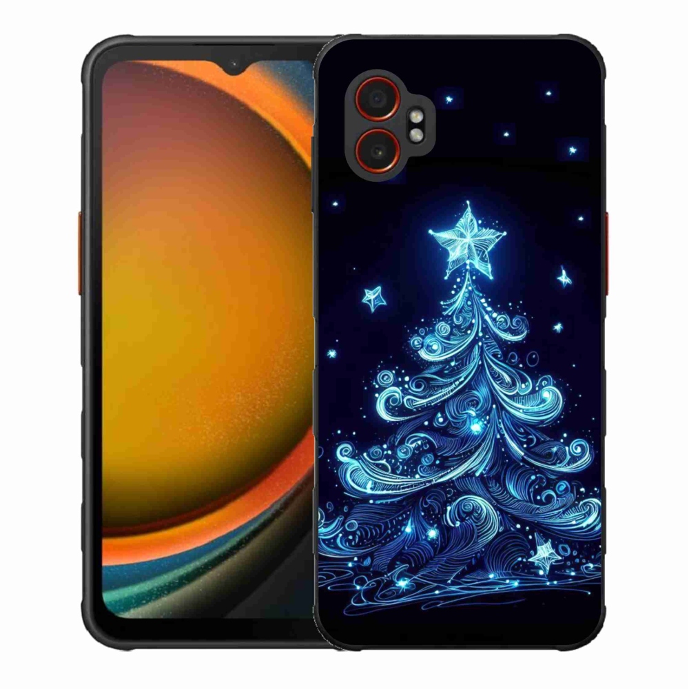 Gelový kryt mmCase na Samsung Galaxy Xcover 7 Pro - neonový vánoční stromek 4