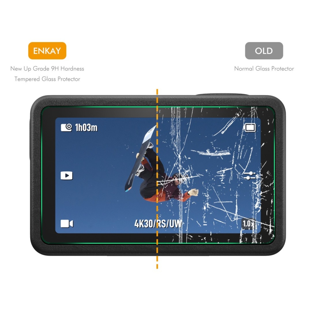 ENKAY tvrzené sklo na displej pro DJI Osmo Action 4 a 3