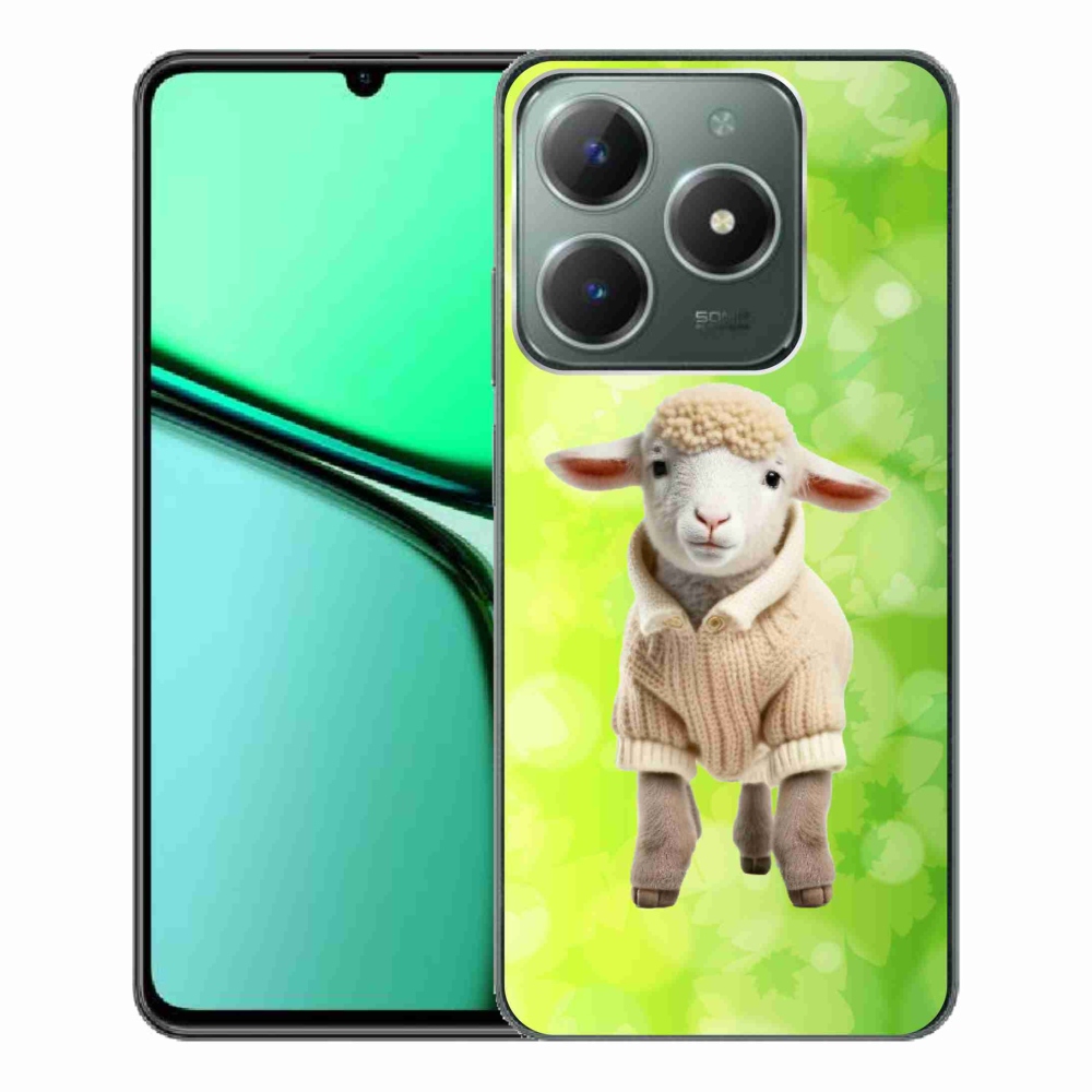 Gelový kryt mmCase na Realme C61 - jehně ve svetru
