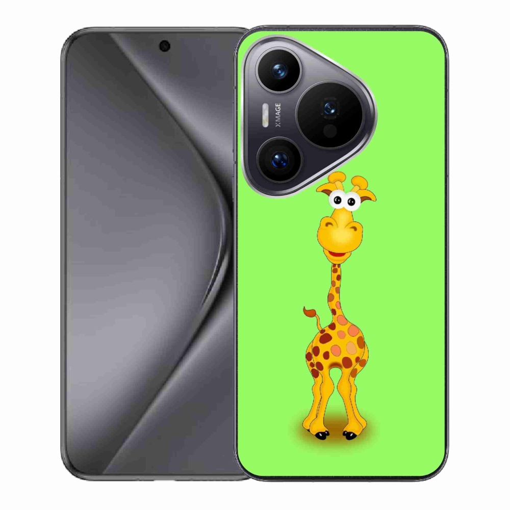 Gelový kryt mmCase na Huawei Pura 70 - kreslená žirafa