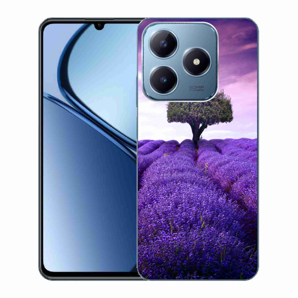 Gelový kryt mmCase na Realme C63 - levandulová louka