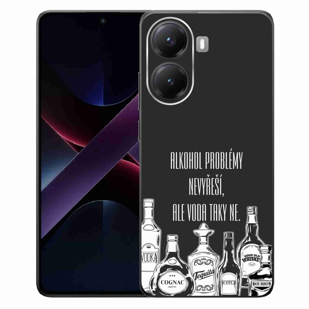 Gelový kryt mmCase na Xiaomi Poco X7 Pro 5G - vtipný text černé pozadí