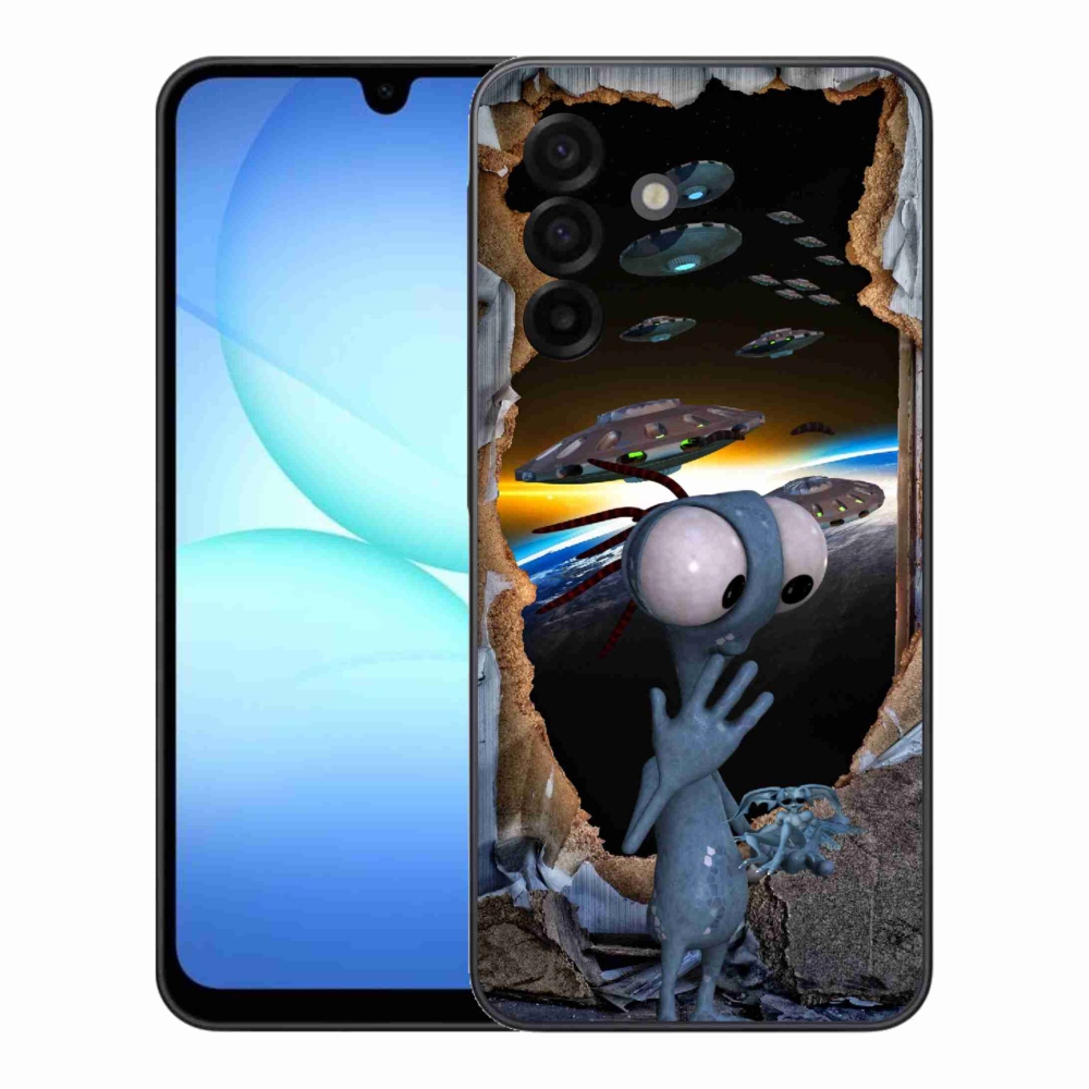 Gelový kryt mmCase na Samsung Galaxy A17 5G - mimozemšťan