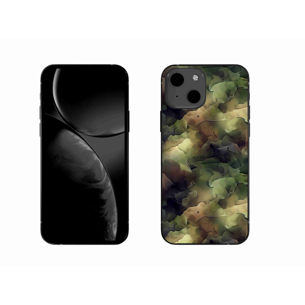 Gelový kryt mmCase na iPhone 13 6.1 - maskáčový vzor 10