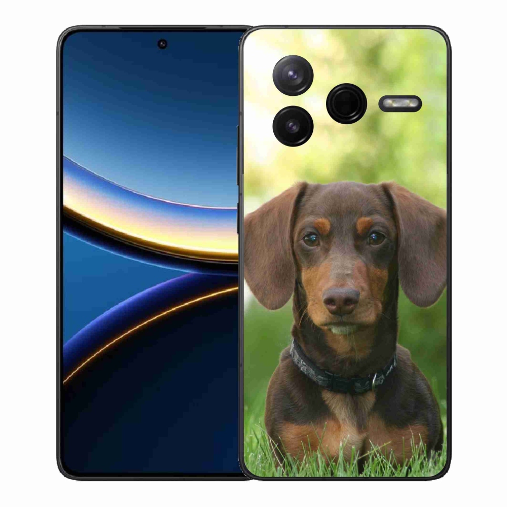 Gelový kryt mmCase na Xiaomi Poco F7 Pro - hnědý jezevčík