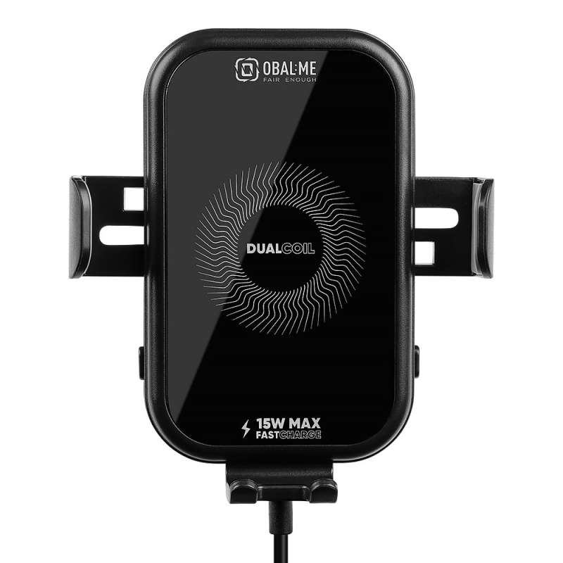 OBAL:ME GravCharger Bezdrátový Nabíjecí Držák do Auta 15W Black