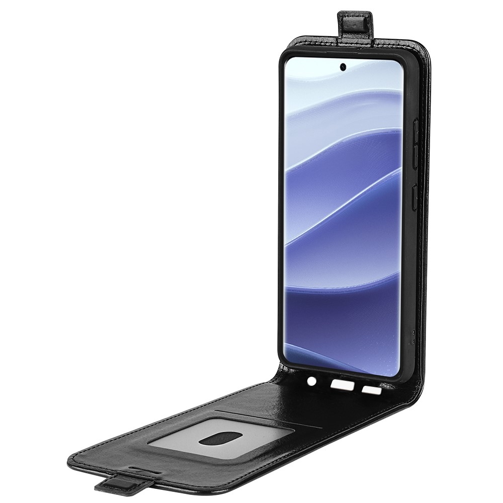 Vertical knížkové pouzdro na Xiaomi Redmi Note 14 Pro 5G/Poco X7 5G - černé