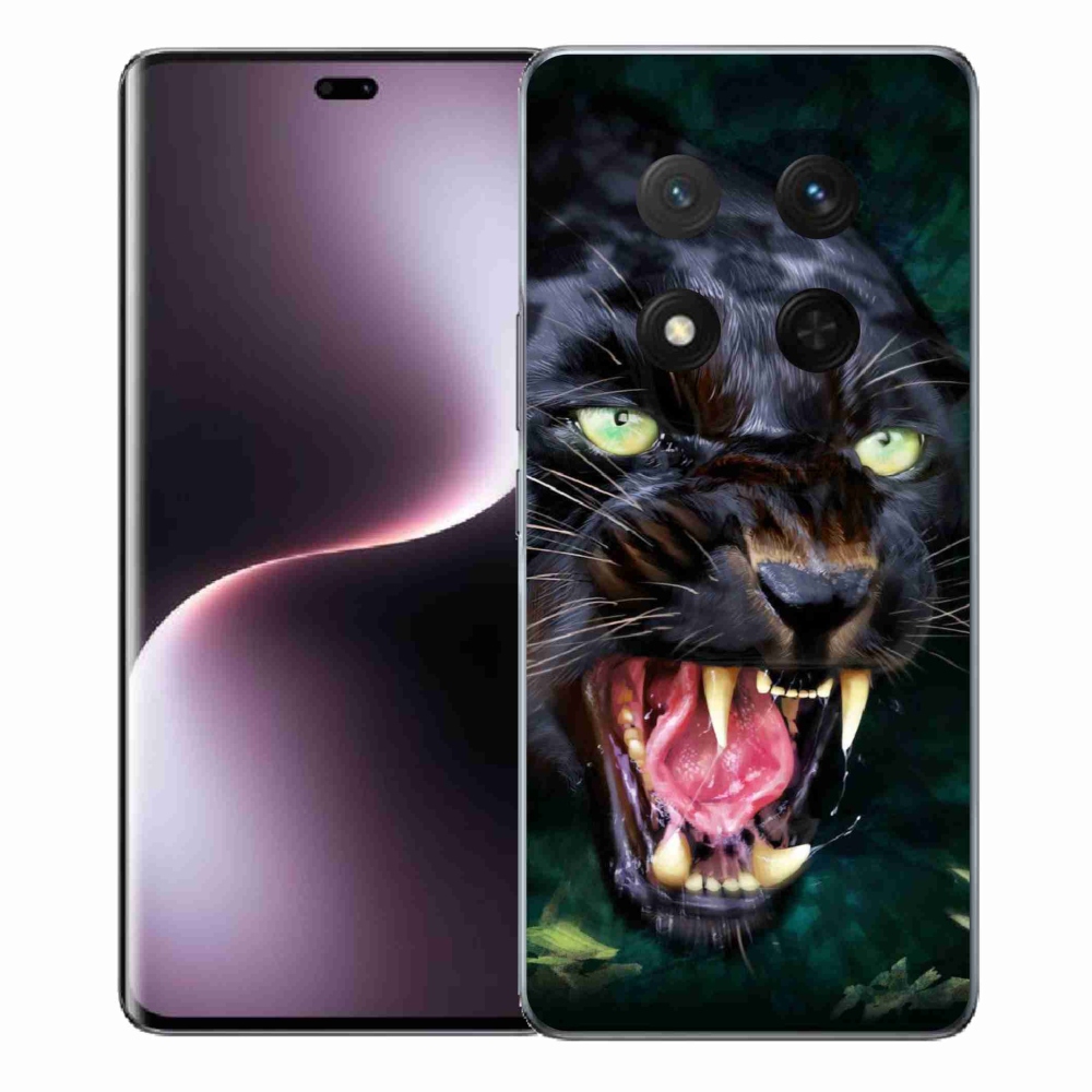Gelový kryt mmCase na Honor Magic 7 Lite 5G - rozzuřený černý panter