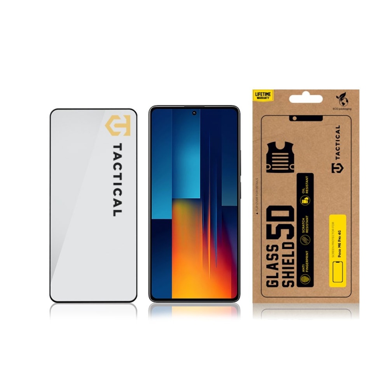 Tactical Glass Shield 5D sklo pro Poco M6 Pro Black