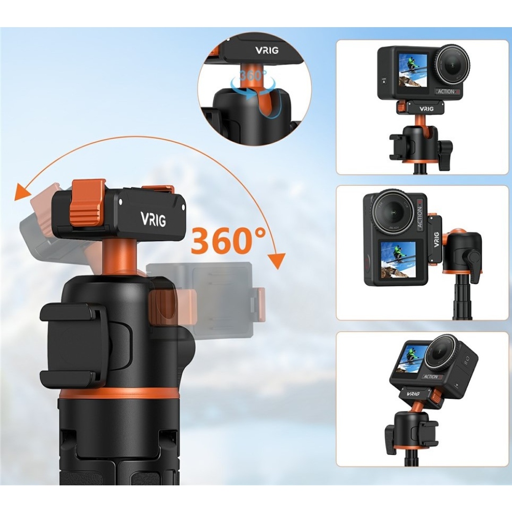 VRIG Magnetický rychloupínací stativ pro DJI Osmo Action 5 Pro, 4 a 3