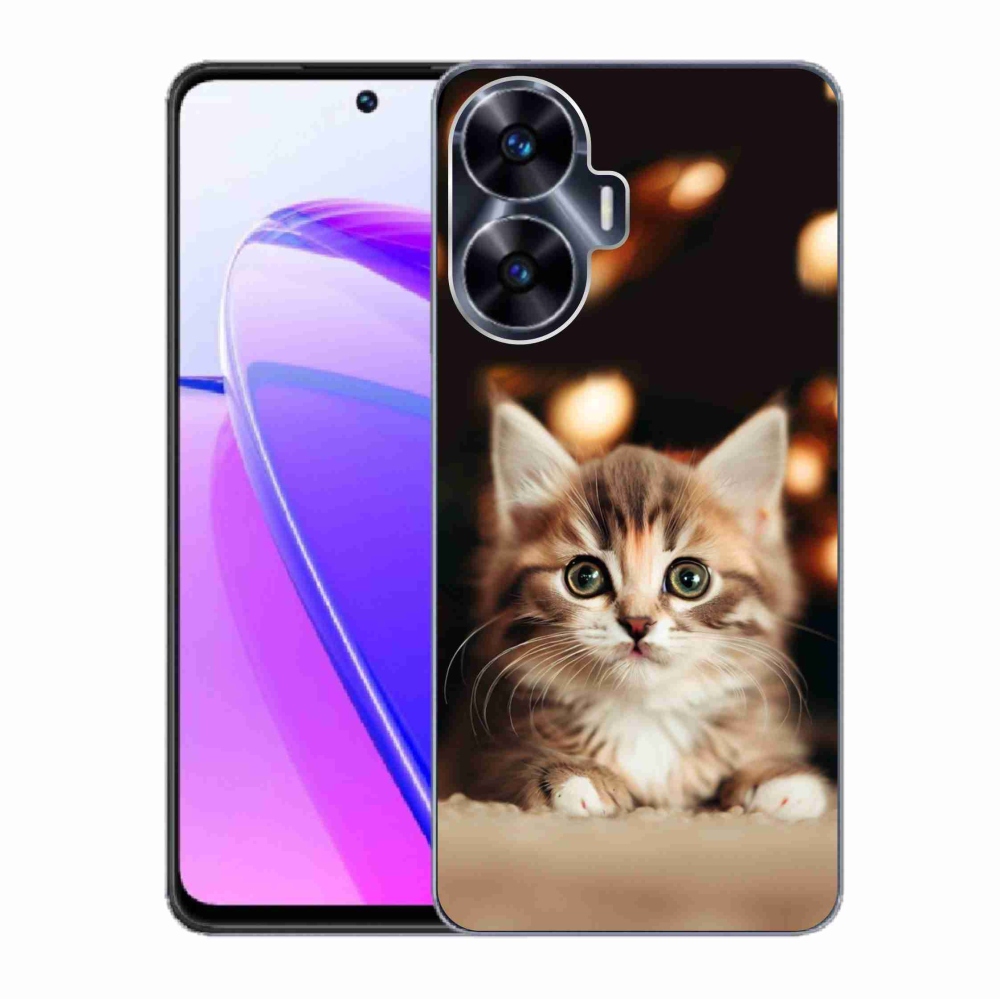 Gelový kryt mmCase na Realme C55 - roztomilé kotě 2