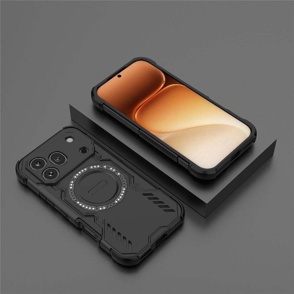 Hollow odolný kryt s MagSafe na Honor 600 Pro 5G - černý