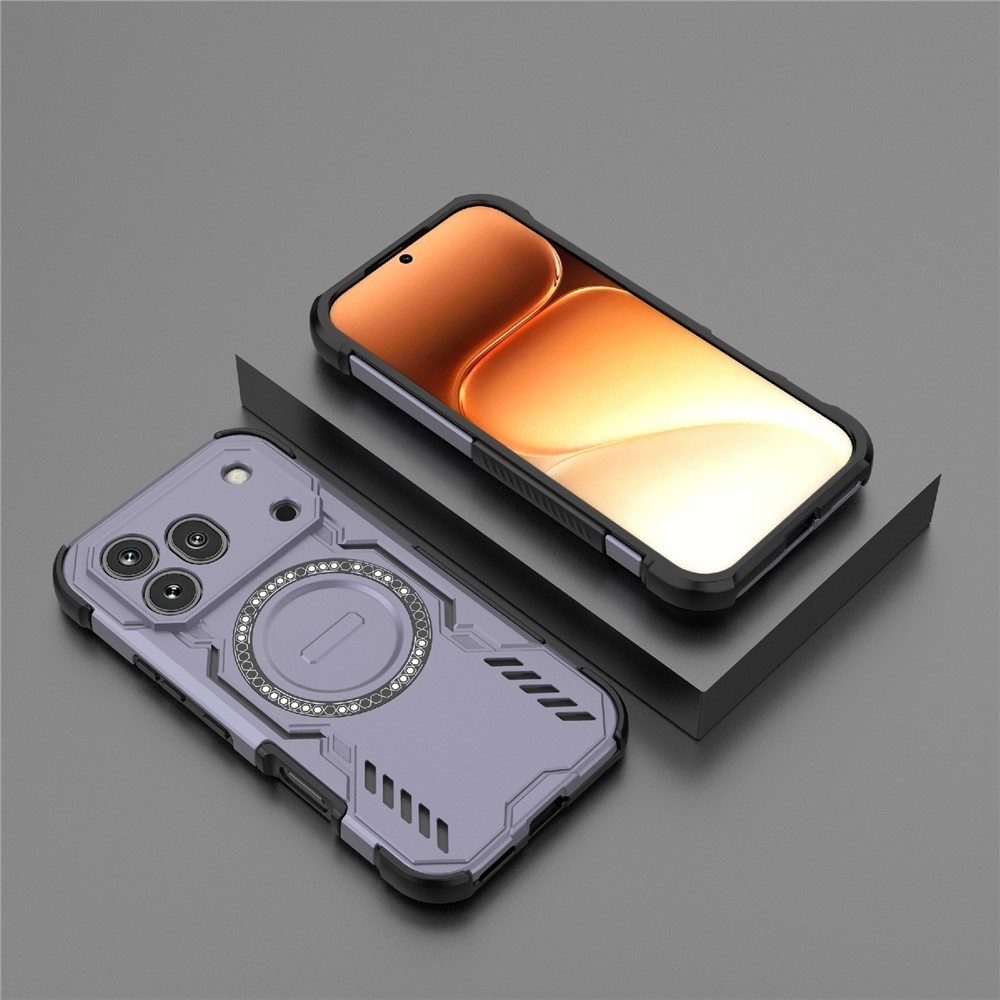 Hollow odolný kryt s MagSafe na Honor 600 Pro 5G - fialový