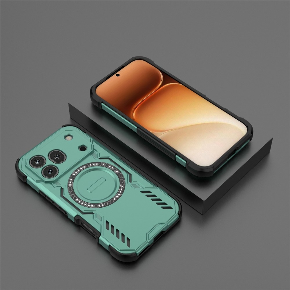 Hollow odolný kryt s MagSafe na Honor 600 Pro 5G - zelený