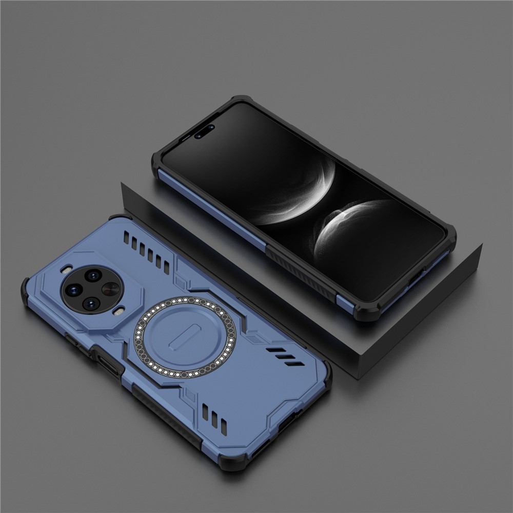 Hollow odolný kryt s MagSafe na Huawei Nova 14 Pro 5G - modrý