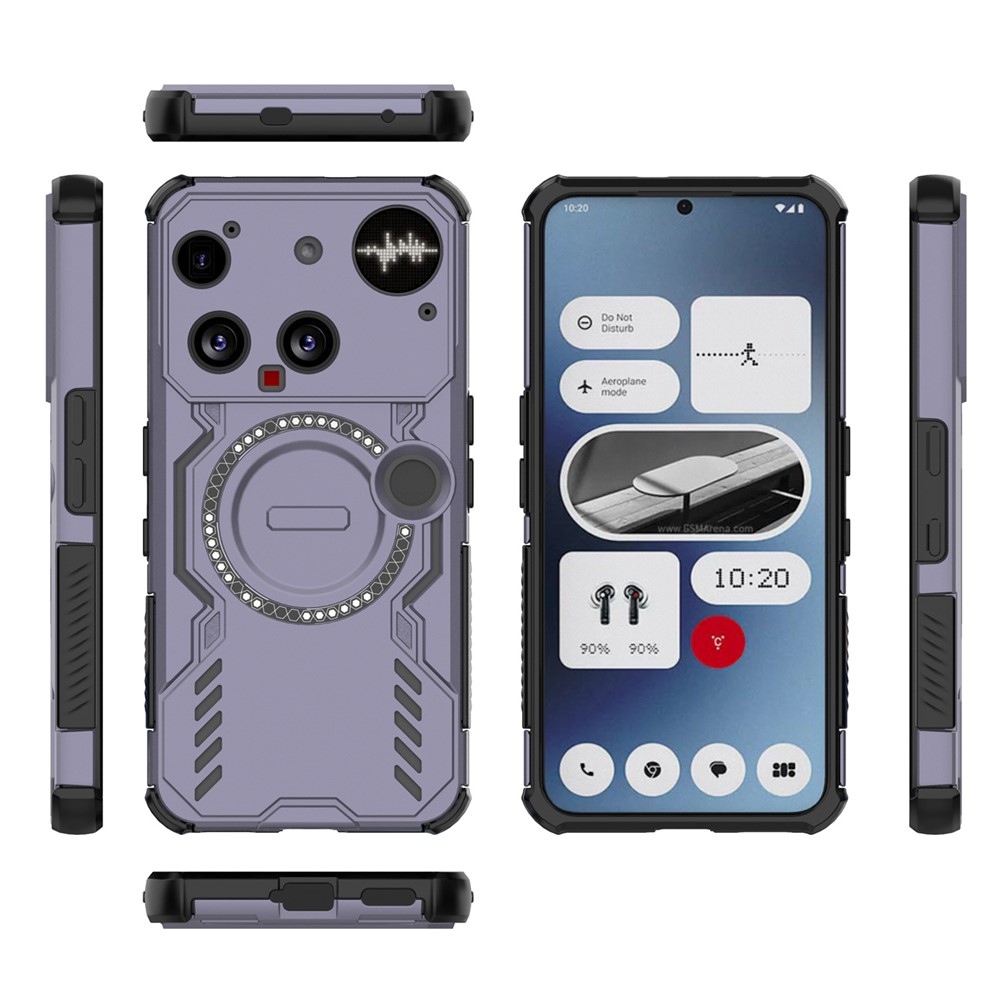 Hollow odolný kryt s MagSafe na Nothing Phone (3) 5G - fialový