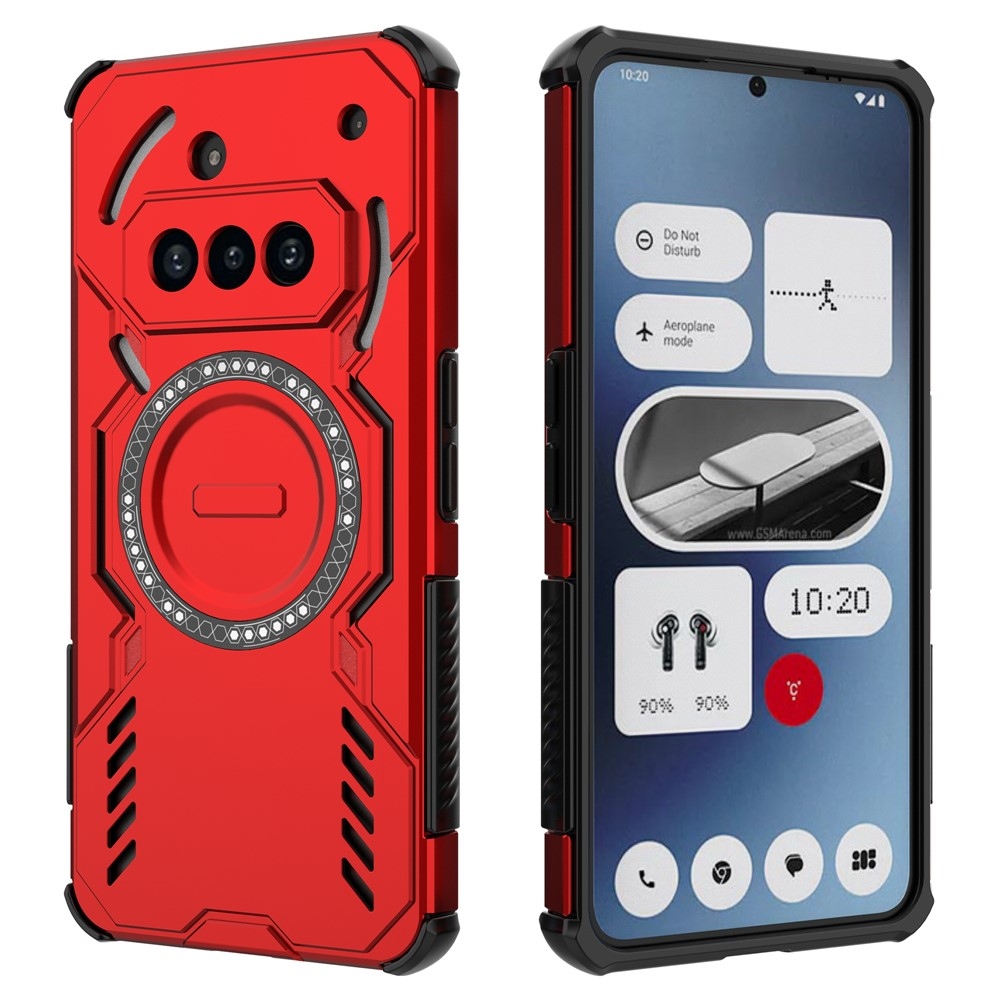 Hollow odolný kryt s MagSafe na Nothing Phone (3a) - červený