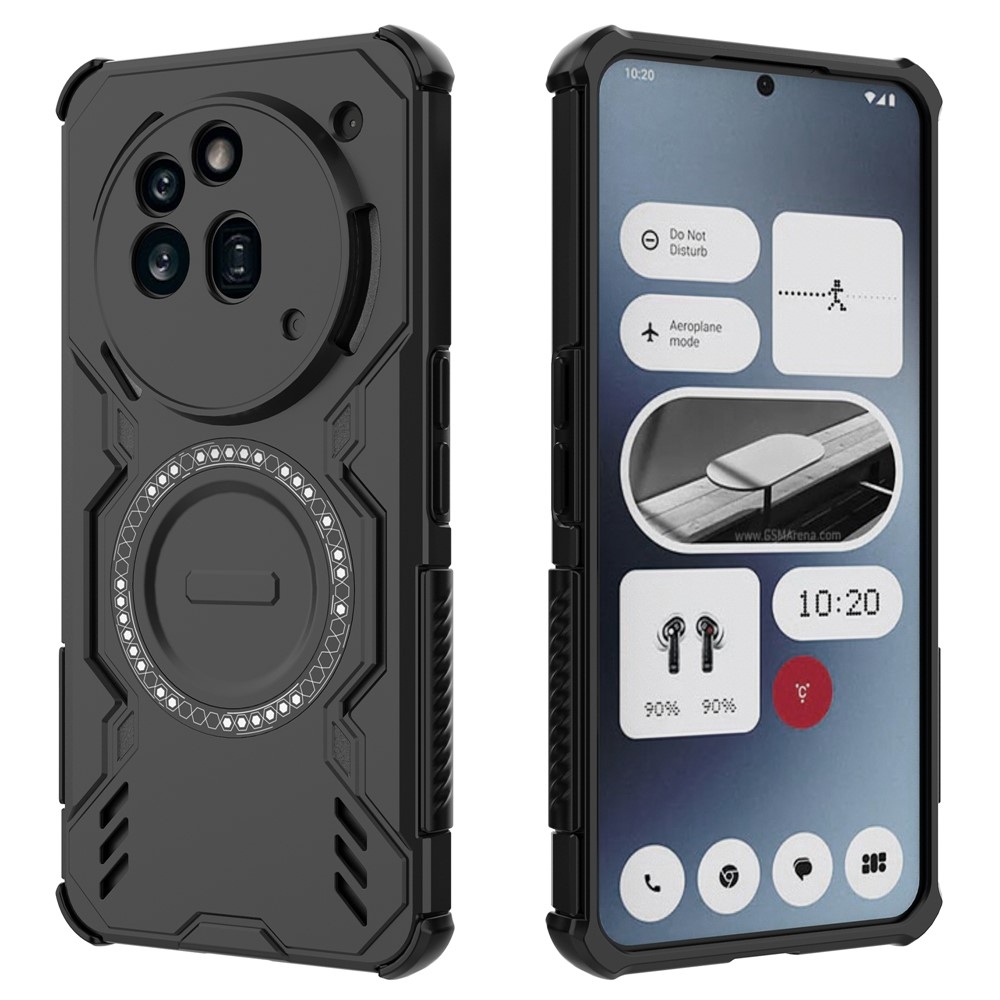 Hollow odolný kryt s MagSafe na Nothing Phone (3a) Pro - černý