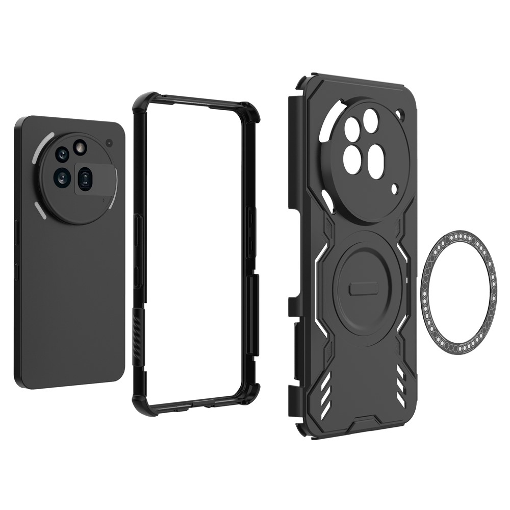 Hollow odolný kryt s MagSafe na Nothing Phone (3a) Pro - černý