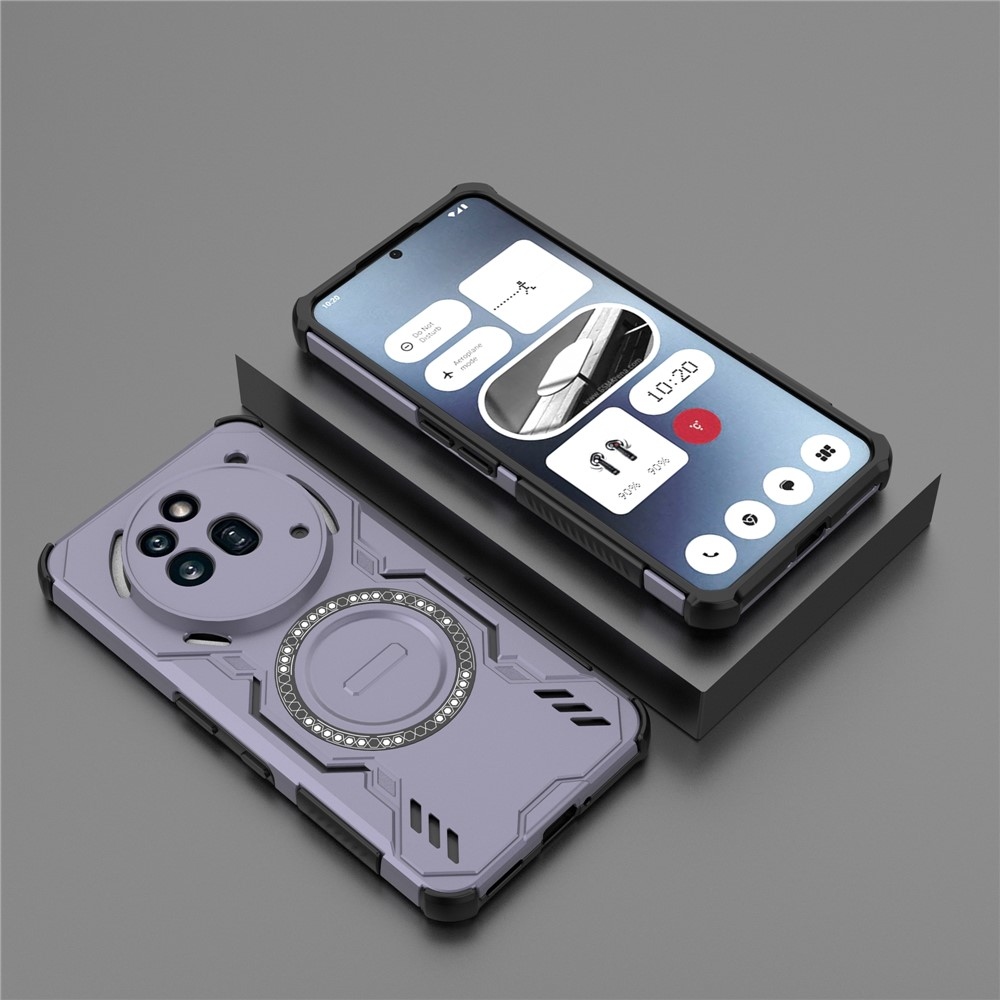 Hollow odolný kryt s MagSafe na Nothing Phone (3a) Pro - fialový