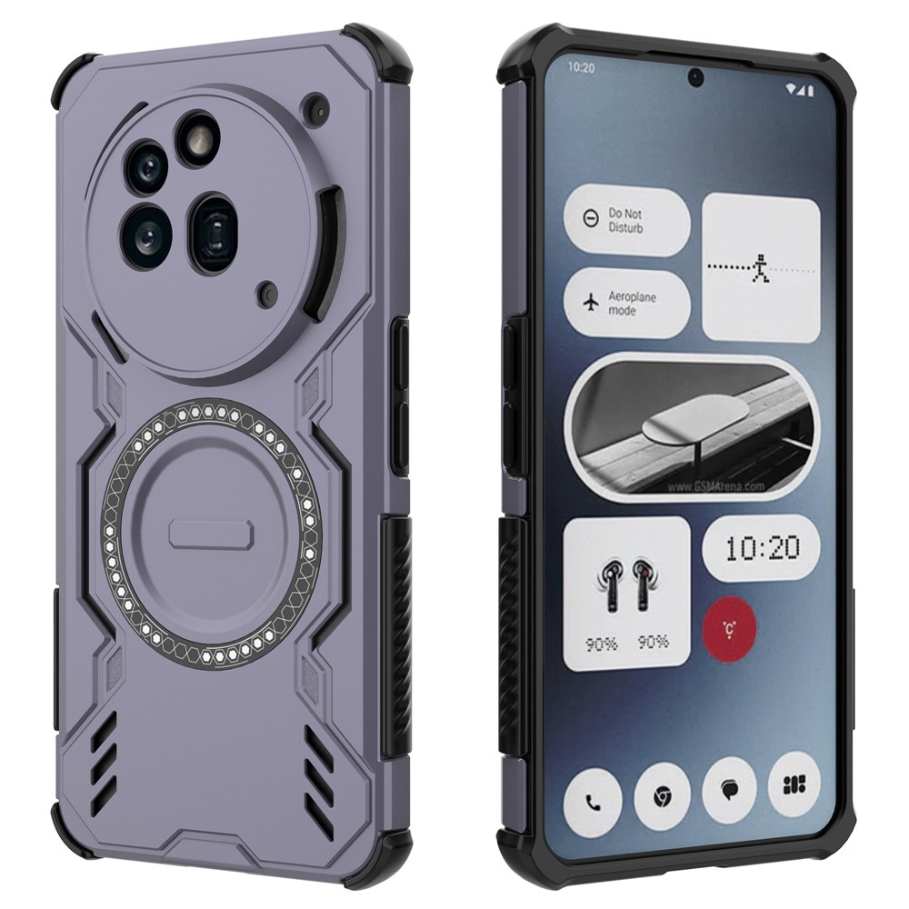 Hollow odolný kryt s MagSafe na Nothing Phone (3a) Pro - fialový