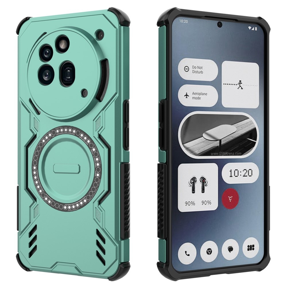 Hollow odolný kryt s MagSafe na Nothing Phone (3a) Pro - zelený