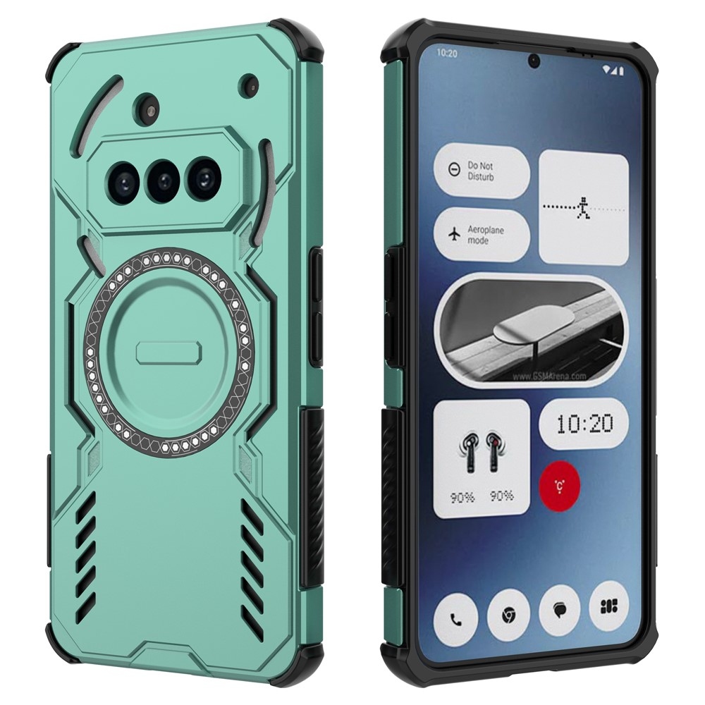 Hollow odolný kryt s MagSafe na Nothing Phone (3a) - zelený