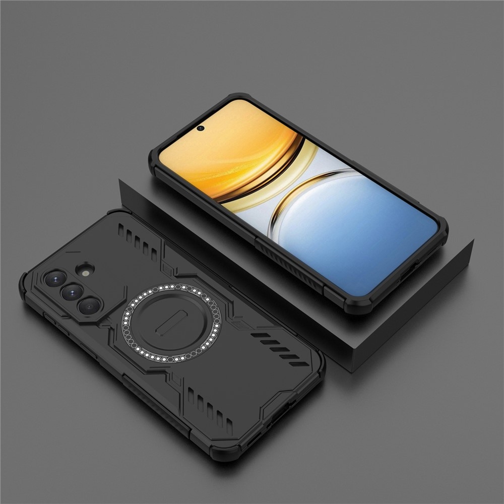 Hollow odolný kryt s MagSafe na Samsung Galaxy A37 5G - černý