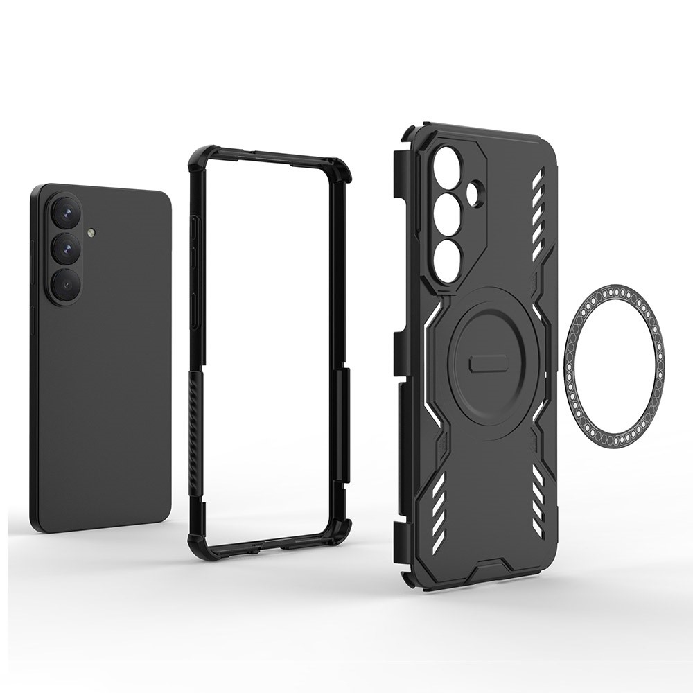 Hollow odolný kryt s MagSafe na Samsung Galaxy S26+ - černý