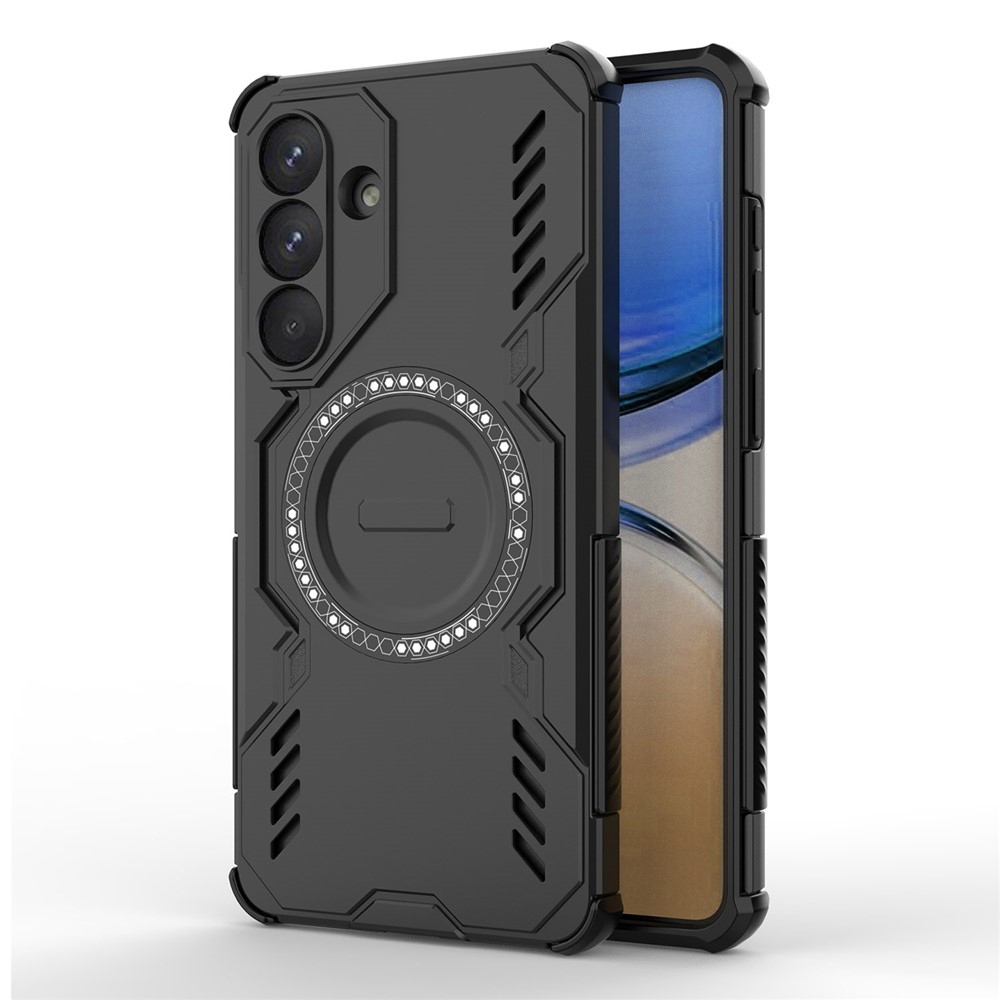 Hollow odolný kryt s MagSafe na Samsung Galaxy S26+ - černý