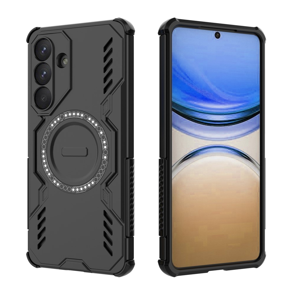 Hollow odolný kryt s MagSafe na Samsung Galaxy S26+ - černý