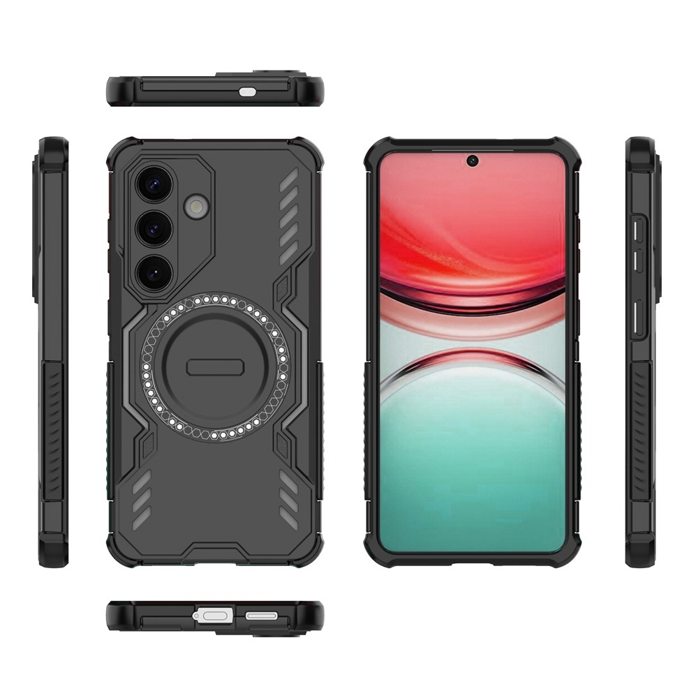 Hollow odolný kryt s MagSafe na Samsung Galaxy S26/S26 Pro - černý