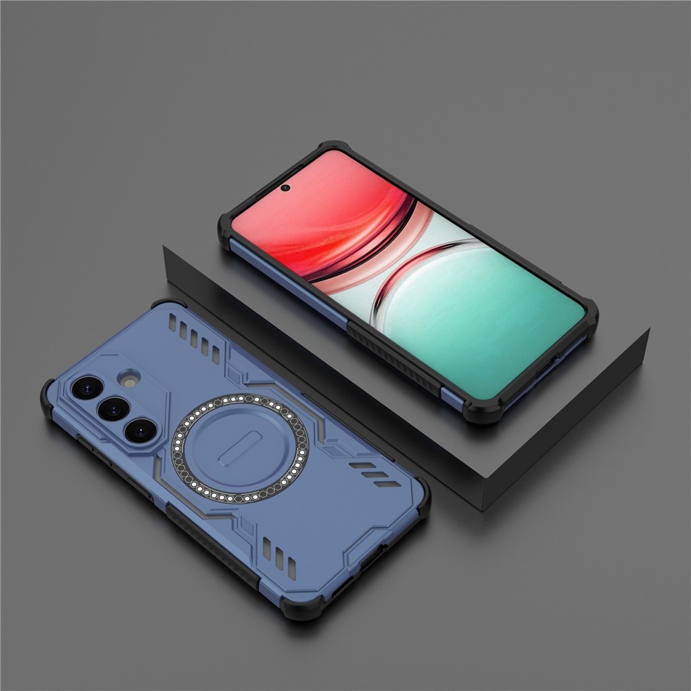 Hollow odolný kryt s MagSafe na Samsung Galaxy S26/S26 Pro - modrý