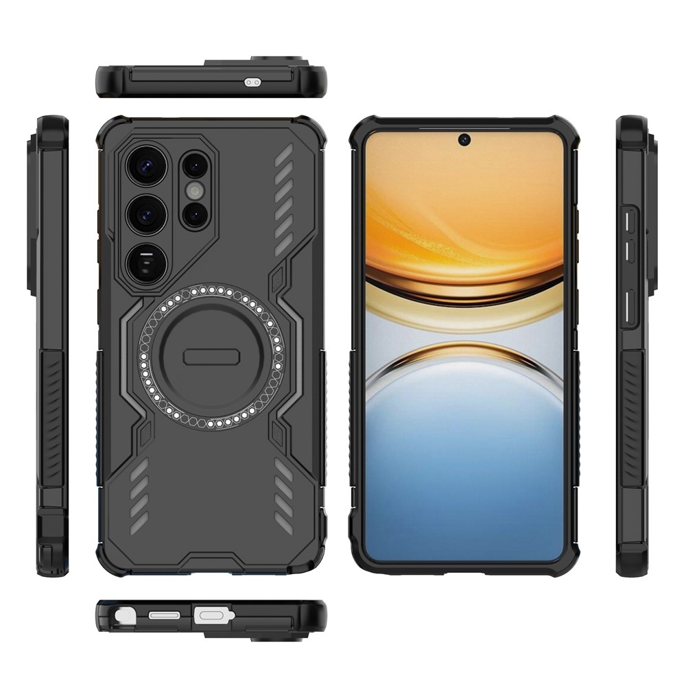 Hollow odolný kryt s MagSafe na Samsung Galaxy S26 Ultra - černý