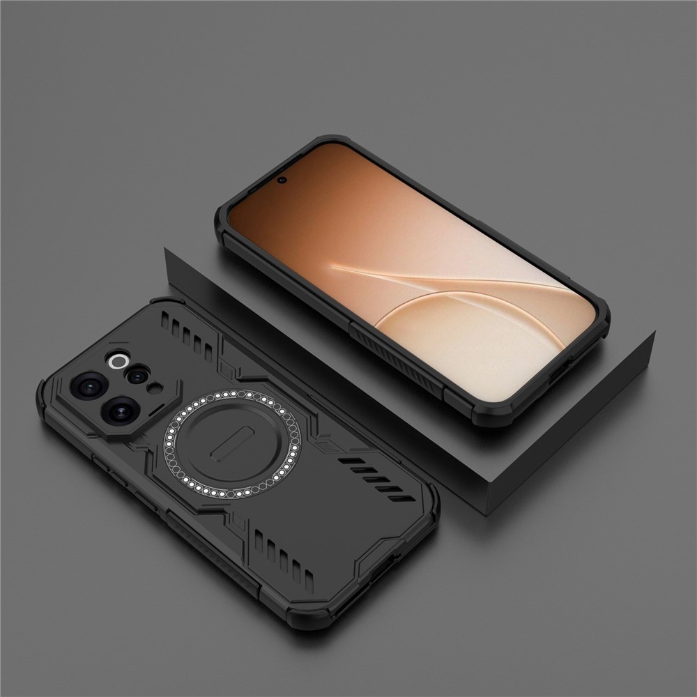 Hollow odolný kryt s MagSafe na Vivo V70 5G - černý