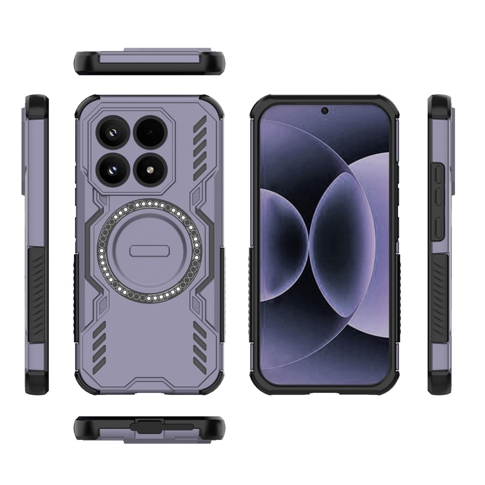 Hollow odolný kryt s MagSafe na Xiaomi 17 - fialový