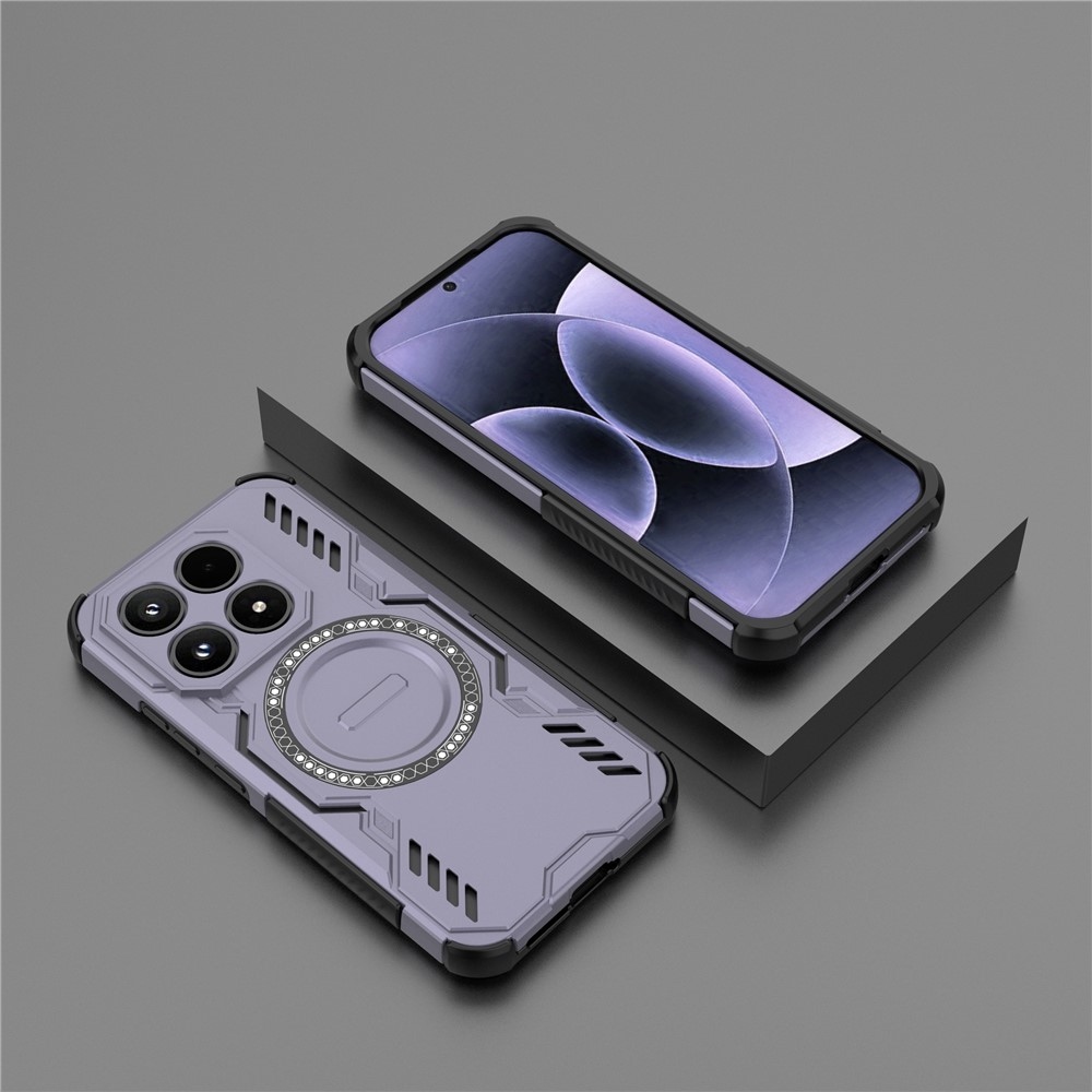 Hollow odolný kryt s MagSafe na Xiaomi 17 - fialový