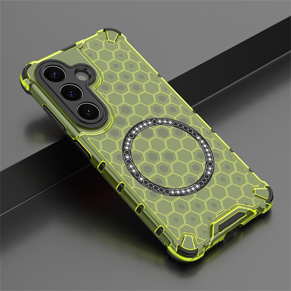 Honey odolný kryt s MagSafe na Samsung Galaxy S26/S26 Pro - zelený