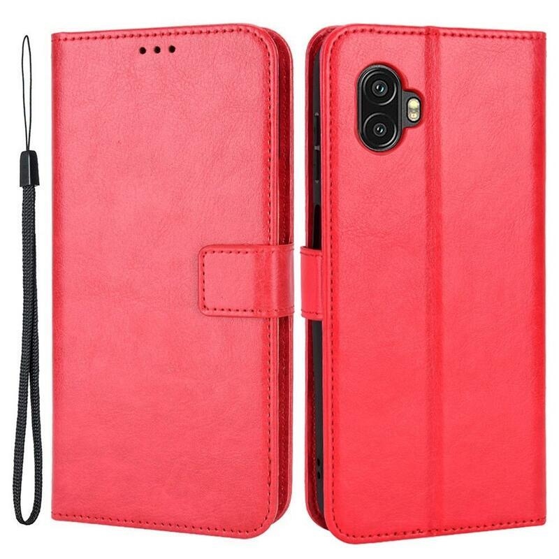 Crazy knížkové pouzdro na Samsung Galaxy Xcover 6 Pro - červené