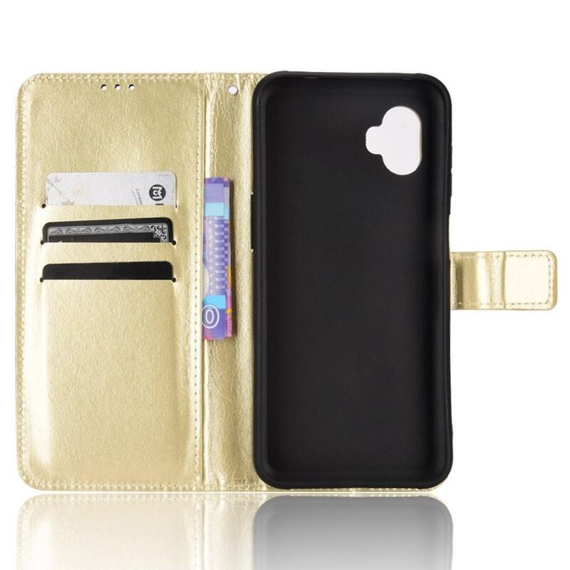 Crazy knížkové pouzdro na Samsung Galaxy Xcover 6 Pro - zlaté