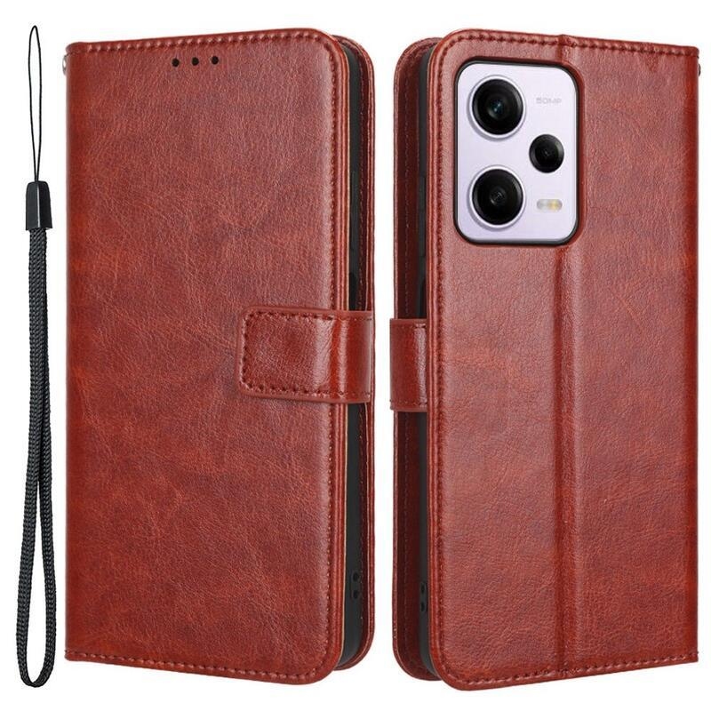 Horse knížkové pouzdro na Xiaomi Redmi Note 12 Pro 5G/Poco X5 Pro 5G - hnědé