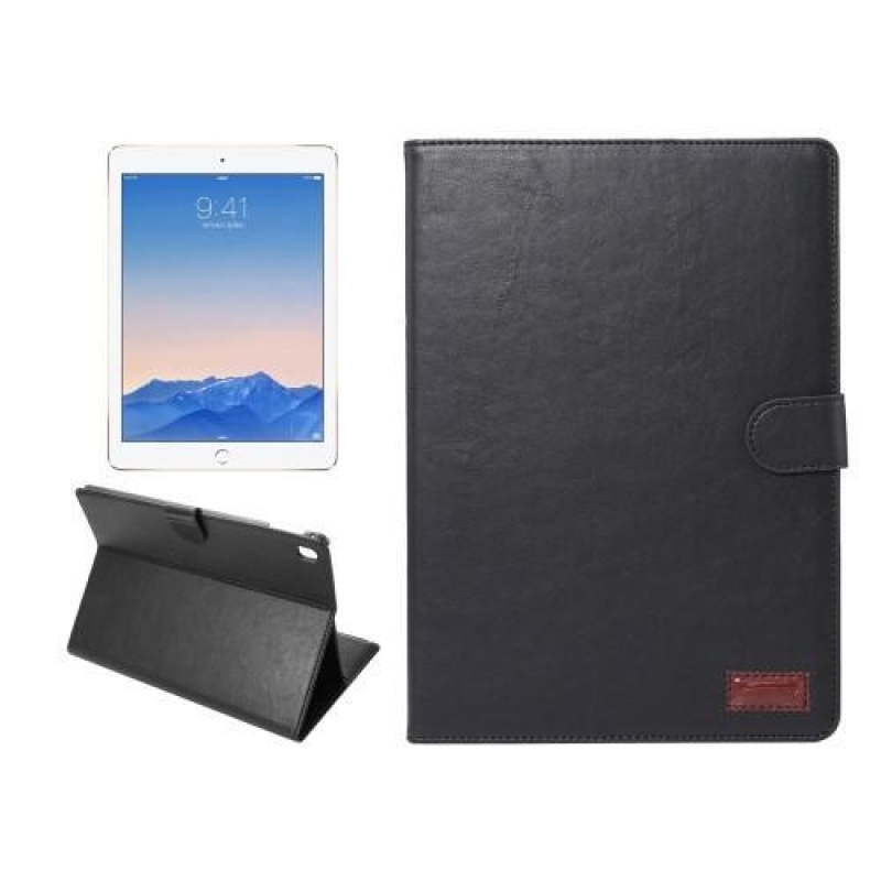 Horse PU kožené knížkové pouzdro na iPad Pro 9.7 - černé