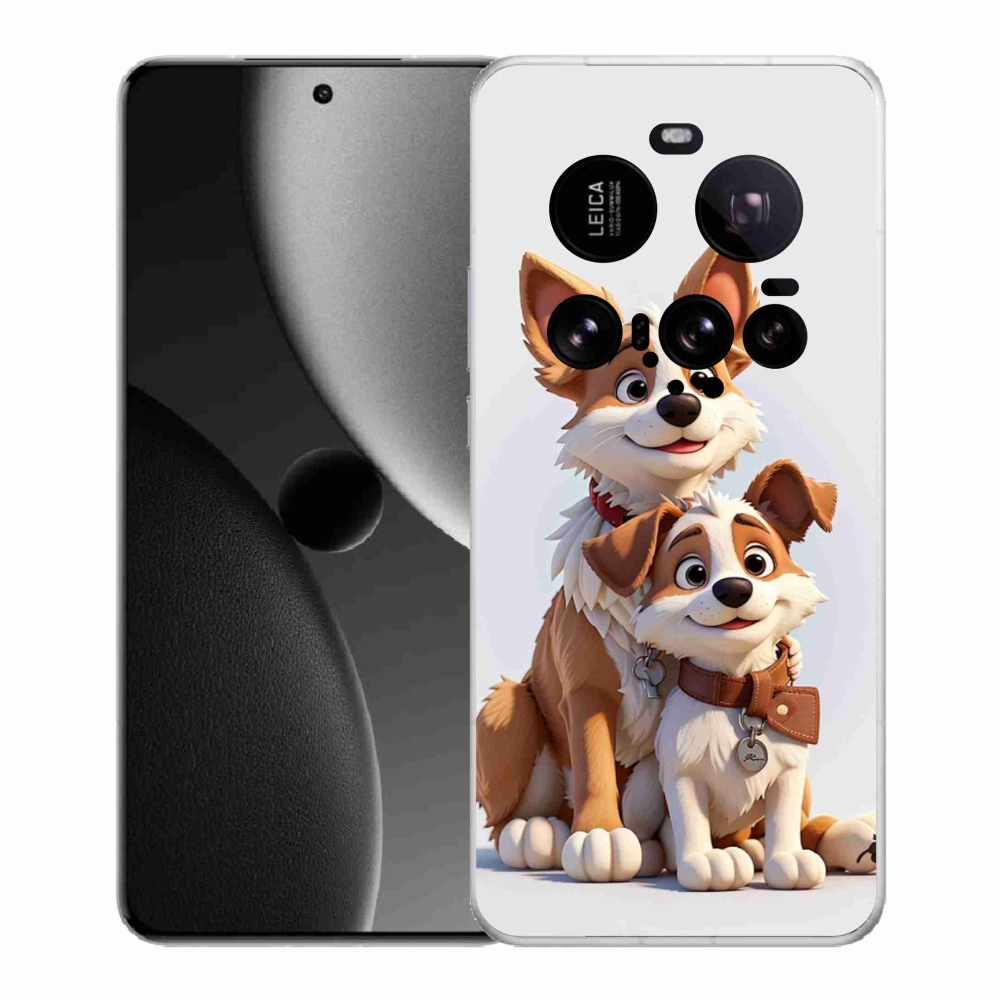 Gelový kryt mmCase na Xiaomi 15 Ultra - kreslení psi
