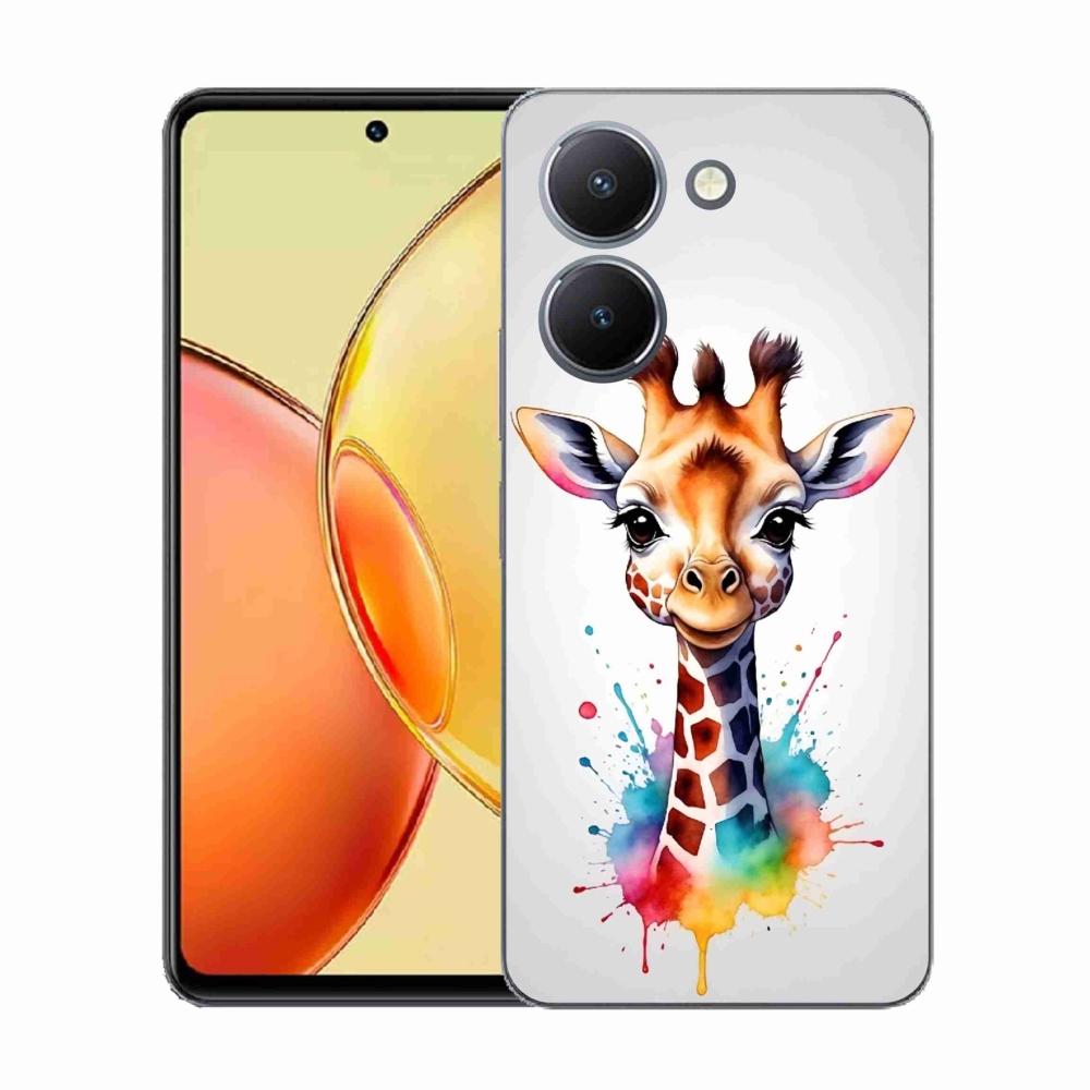 Gelový kryt mmCase na Vivo Y36 - žirafa 1