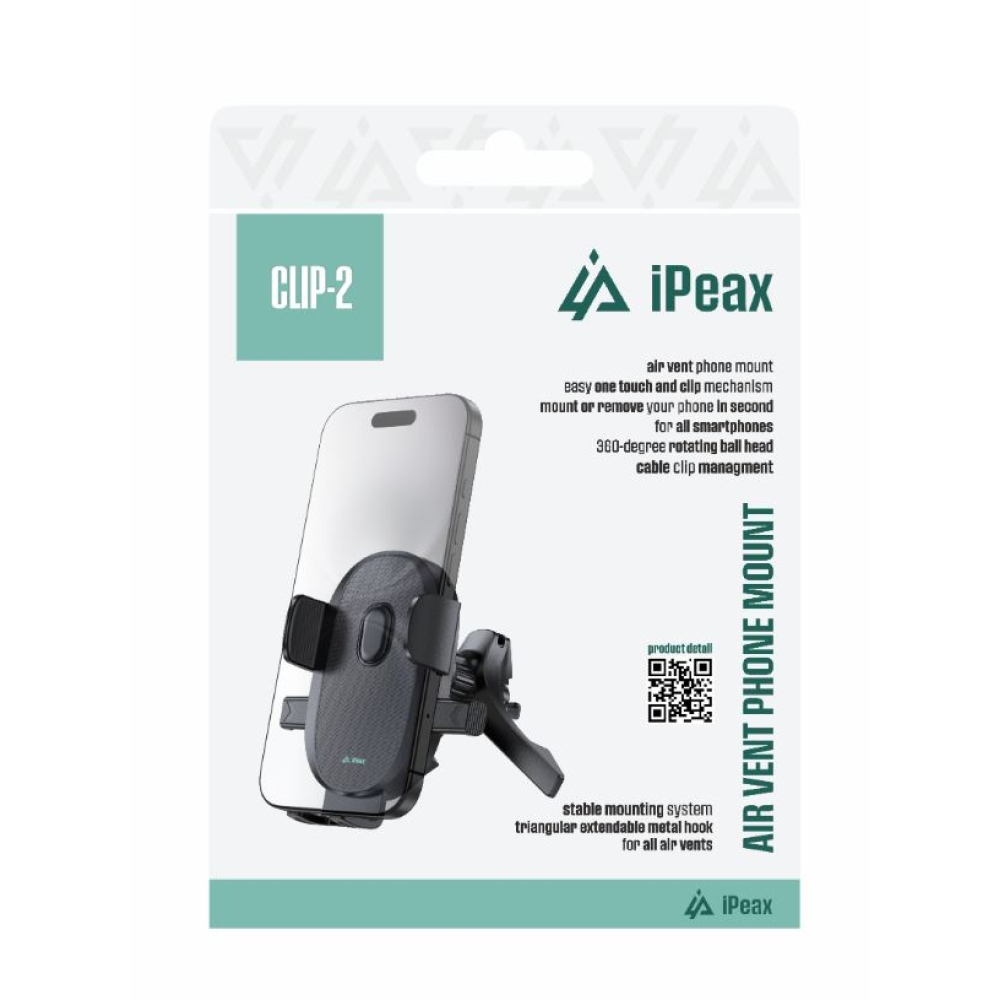 iPEAX Držák do auta CLIP-2 - černý