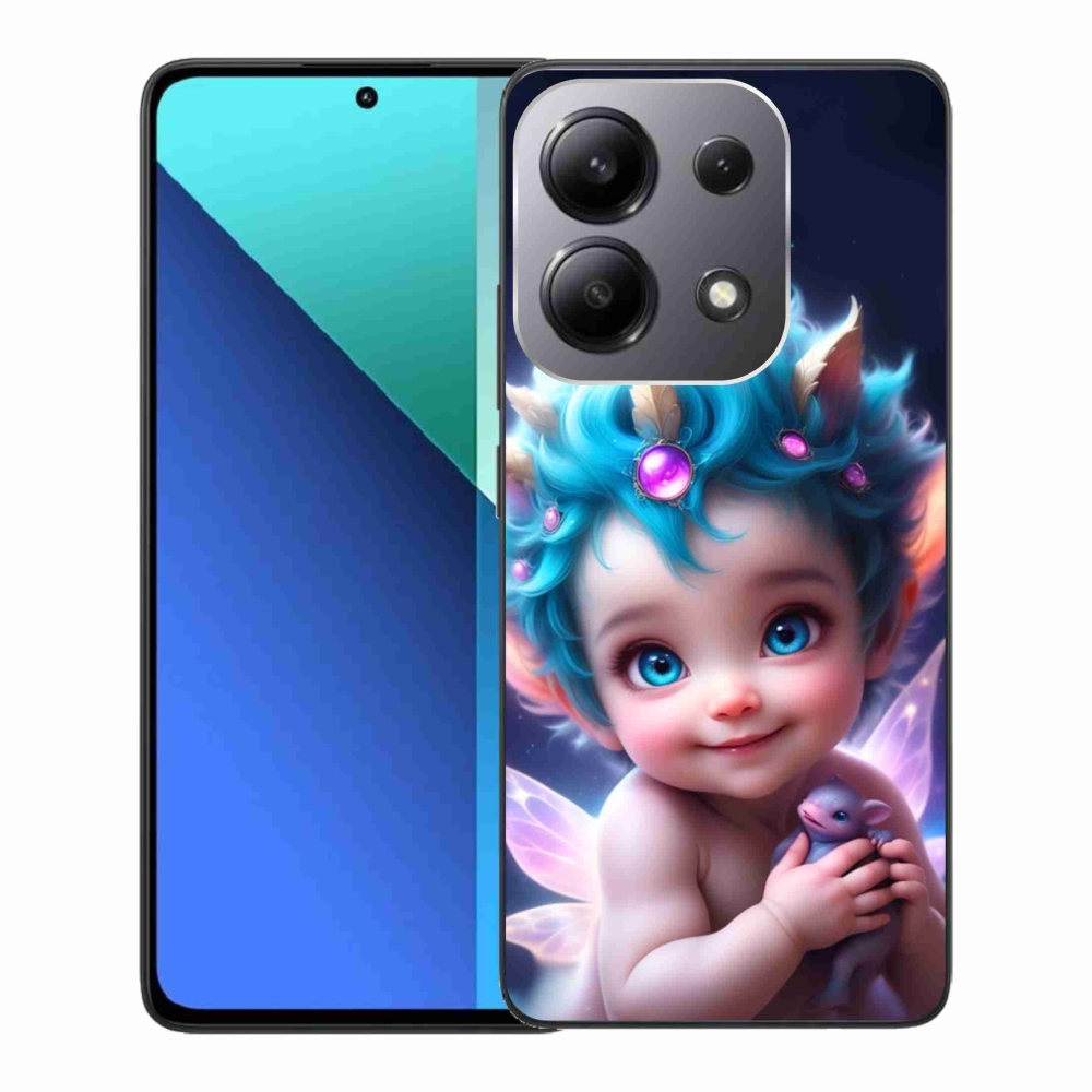 Gelový kryt mmCase na Xiaomi Redmi Note 13 - dítě s motýlími křídly