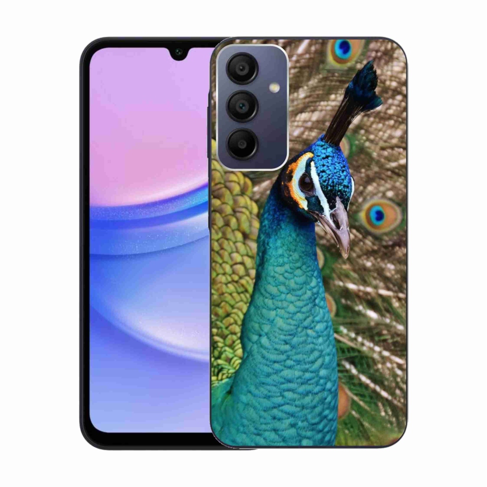 Gelový kryt mmCase na Samsung Galaxy A15 4G/5G - páv