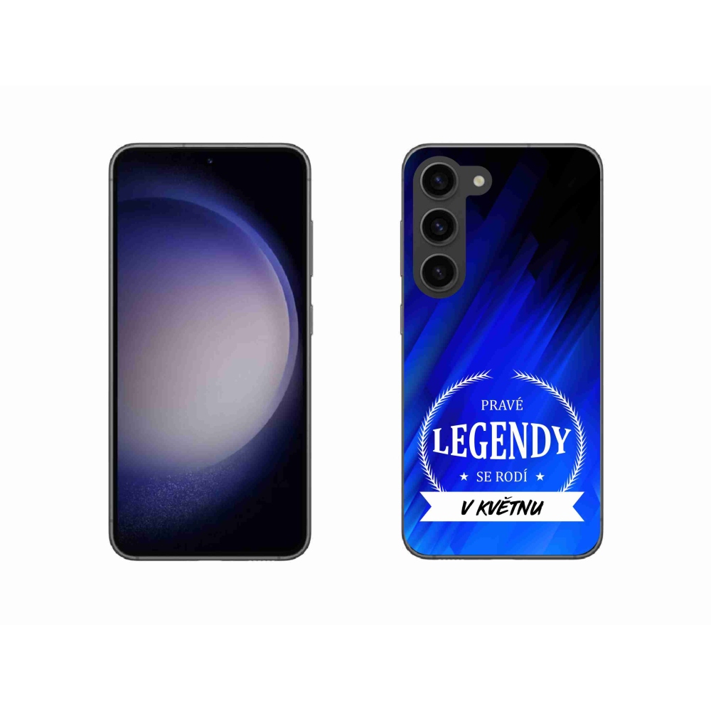 Gelový kryt mmCase na Samsung Galaxy S23 5G - legendy v květnu modré pozadí